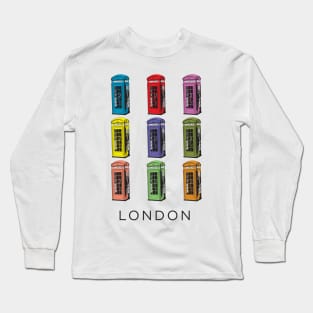 Now You&#39;re Talking in a Red London Telephone Box Long Sleeve T-Shirt